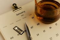 Kaboompics - January 2027 Calendar Close Up With Tea and Pen