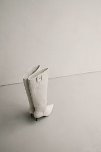 Kaboompics - Pantone Color of the Year 2026: White Knee-High Boots
