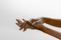 Kaboompics - Hands Rubbing Foaming Cleanser Together
