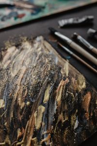 Kaboompics - Painting with Brush and Acrylic Paintings
