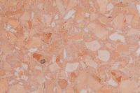 Kaboompics - Warm Blush Terrazzo Texture with Pale Stone Fragments, Soft Neutral Background