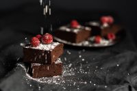 Kaboompics - GLUTEN-FREE, RED BEAN BROWNIE WITH PEANUT BUTTER