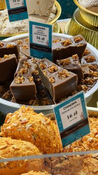 Kaboompics - Assorted Halva With Pistachios At A Traditional Market Stall