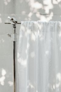 Kaboompics - Pantone 2026 White Aesthetic: Sheer Curtain in Dappled Light