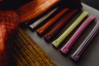 Kaboompics - Colorful upholstery fabric samples