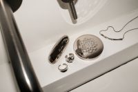 Kaboompics - UGC-Style Bathroom Beauty Products with Hair Comb