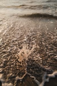 Kaboompics - Warm Evening Wave Washing Over the Shore
