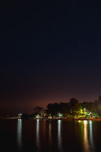 Kaboompics - Starry sky at night over the marina, Izola, Slovenia
