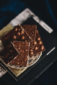Kaboompics - Chocolate and books