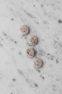 Kaboompics - Two Speckled Scored Tablets on Marble