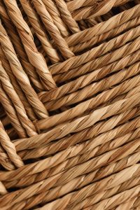 Kaboompics - Close-Up of Thick Braided Straw Ropes Crossing in Layered Woven Lines