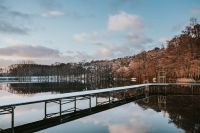 Kaboompics - Winter walk by the lake