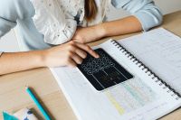 Kaboompics - Close Up of Student Doing Geometry Homework
