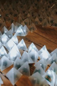 Kaboompics - Geometric Light Installation Creating an Abstract Floor Pattern