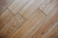 Kaboompics - Light Oak Herringbone Parquet Flooring with Natural Wood Grain, Interior Design Texture