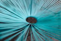 Kaboompics - Abstract Blue Woven Chair Texture with Radial Pattern