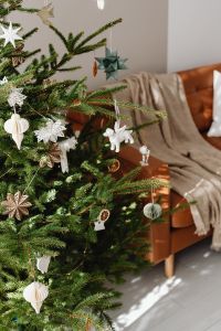 Kaboompics - Close Up Decorated Christmas Tree with Paper Ornaments