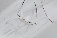 Kaboompics - Minimal Eyeglasses And Soft Shadows On White Marble
