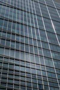 Kaboompics - Blue Glass Facade with Vertical Lines