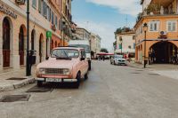 Kaboompics - Pink Renault 4 on the street in the city of Rovinj, Croatia