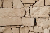 Kaboompics - Rough Limestone Block Wall Detail