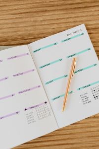 Bullet Journal Calendar, Weekly Planner and Habit Tracker