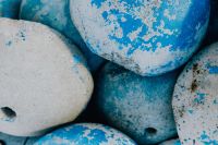 Kaboompics - Blue painted concrete offshore dams