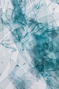 Kaboompics - Vertical Microplastic Pollution Pattern Blue Tones