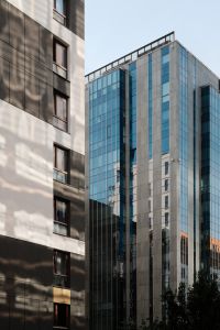Kaboompics - Modern Glass Office Building and Residential Block