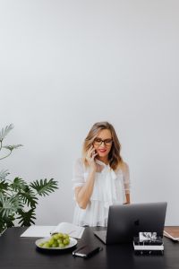 Kaboompics - Female Professional Taking a Phone Call at Her Desk