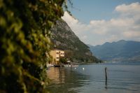 Kaboompics - Scenic Lake Iseo Coast With Mountains in Northern Italy