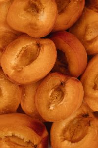 Kaboompics - Fresh Apricots Flat Lay Fruit Background