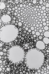 Kaboompics - Macro Bubble Pattern With Mixed Circle Sizes