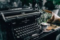 Kaboompics - Monochrome Vintage Typewriter Detail