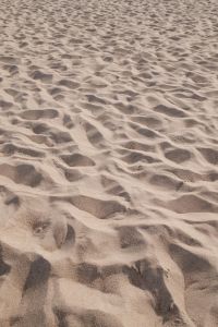 Kaboompics - Close-Up Footprints in Textured Beach Sand