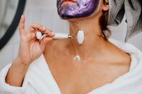 Kaboompics - Skincare routine - Middle-Aged Woman in Bathroom