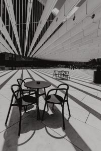 Kaboompics - Modern white building, EDP Headquarters of architect Aires Mateus, Lisbon, Portugal