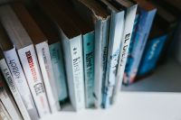 Kaboompics - Books on a bookcase shelf