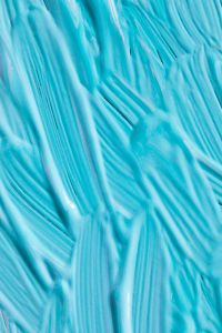 Kaboompics - Aqua Acrylic Paint Swirls with Raised Brush Lines