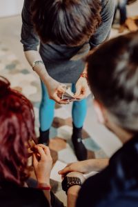 Kaboompics - Woman Working With Paper During an Origami Workshop