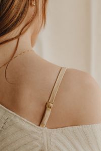 Kaboompics - Satin Bra with Decorative Lace Close-Up