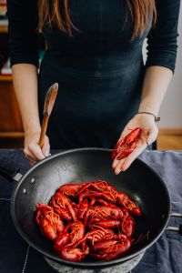 Boiled crayfish