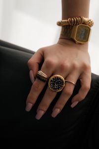 Kaboompics - Gold Jewelry and Luxury Watch Rich Life Aesthetic