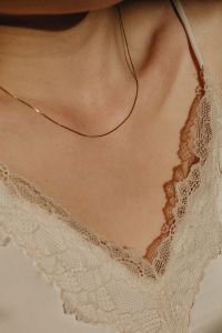 Kaboompics - Satin Nightgown Close-Up in Light Beige