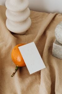 Maracuya and Pear Mockup Photos for Business Cards, Flyers and Branding