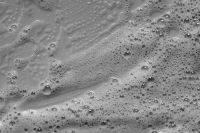 Kaboompics - Black and White Foam Macro with Diagonal Lather Bands and Dense Bubbles