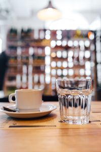 Kaboompics - Empty glass and a cup in a bar