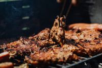 Kaboompics - The pork neck is roasted on the grill