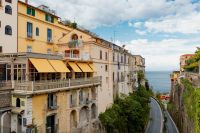Kaboompics - Historic Sorrento Street With Terraced Buildings And Sea View