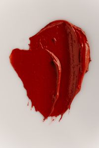 Kaboompics - Deep Red Lipstick Swatch
